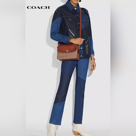 COACH Signature Canvas and Leather Cassie Crossbody - Picture 4 of 8